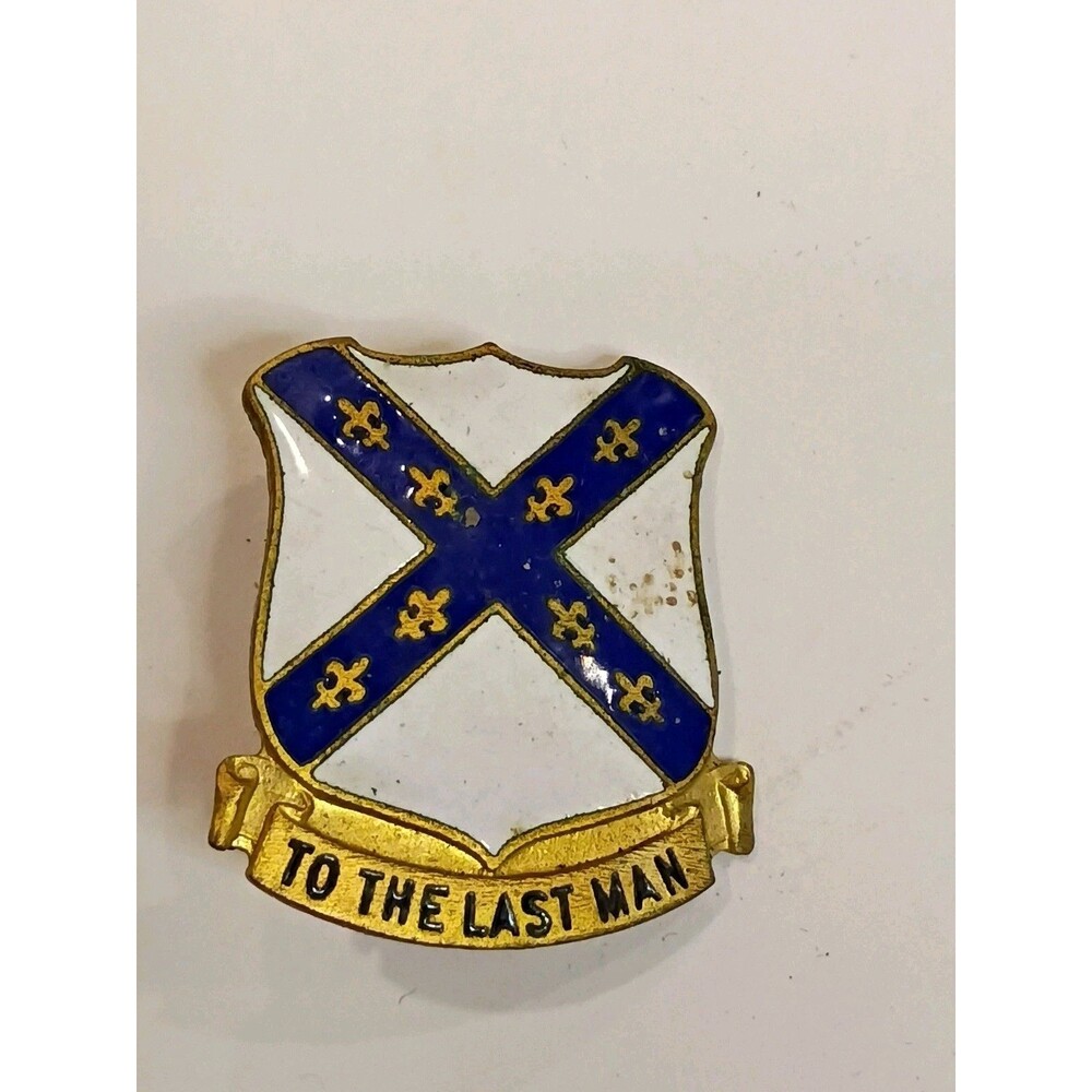 WWII 133rd Engineer Battalion DI DUI Missing Screwback